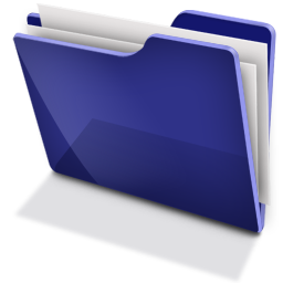 Folder Blue 2 Icon 256x256 png